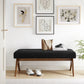 Lyra 47" Boucle Upholstered Bench by Modway | Benches | Modishstore - 1