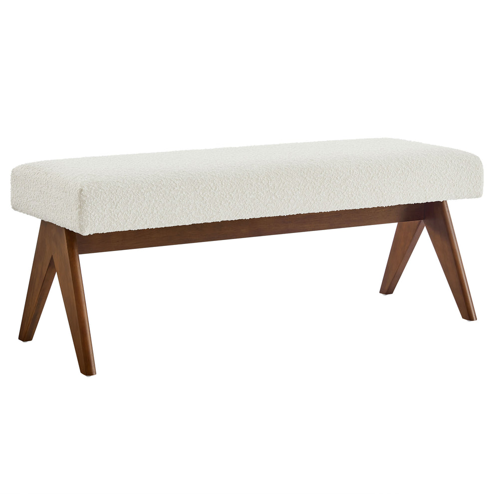 Lyra 47" Boucle Upholstered Bench by Modway | Benches | Modishstore - 10