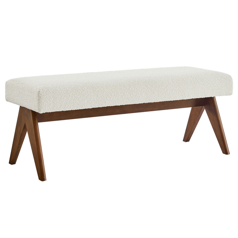 Lyra 47" Boucle Upholstered Bench by Modway | Benches | Modishstore - 10