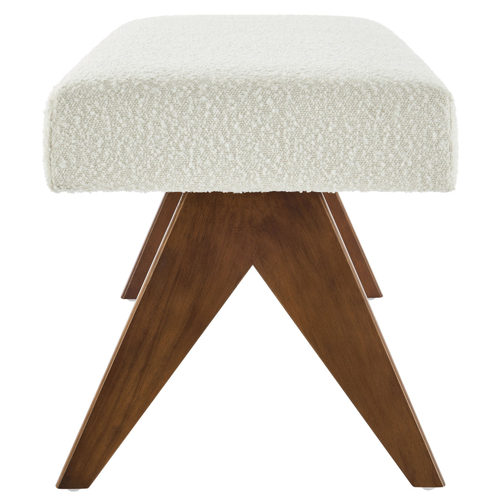 Lyra 47" Boucle Upholstered Bench by Modway | Benches | Modishstore - 11