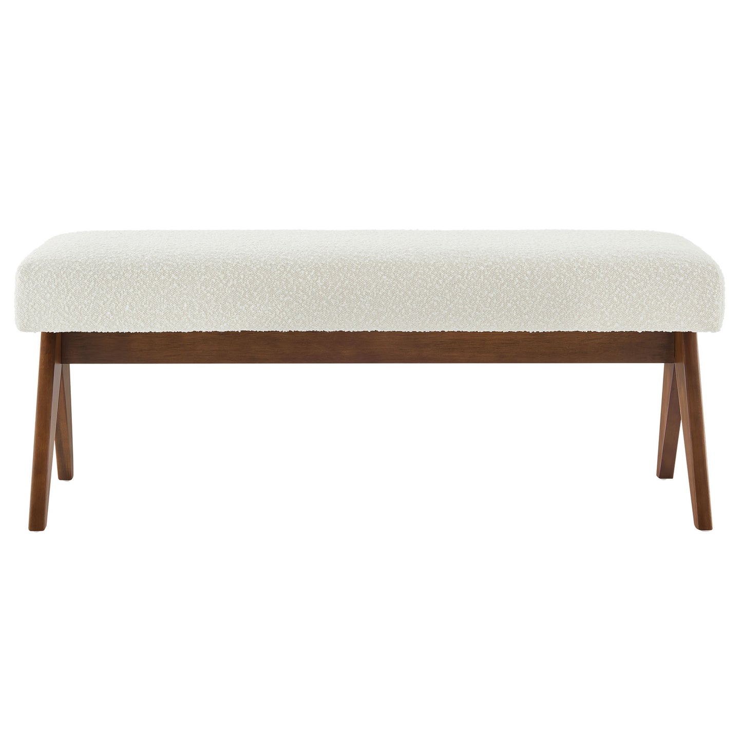 Lyra 47" Boucle Upholstered Bench by Modway | Benches | Modishstore - 12