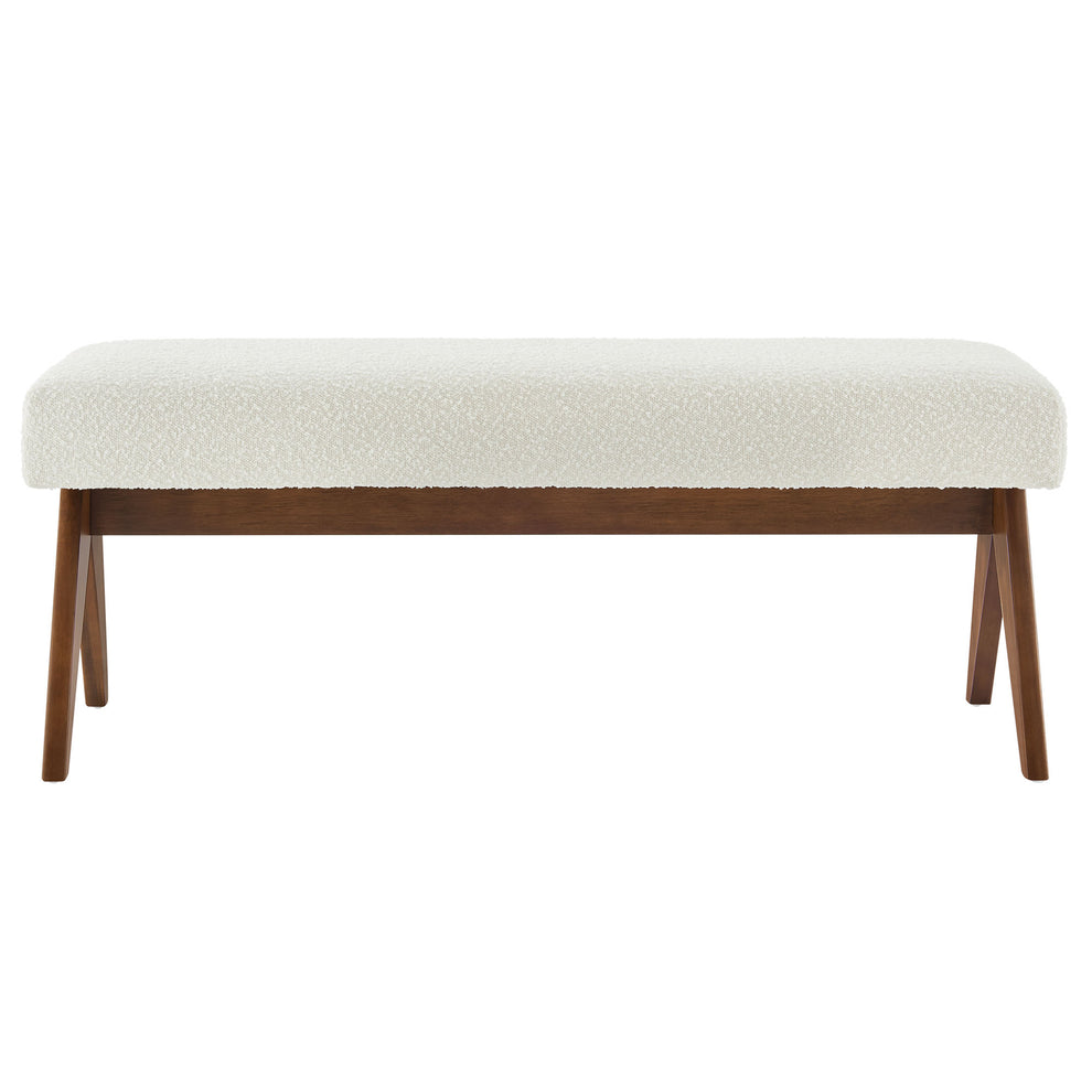 Lyra 47" Boucle Upholstered Bench by Modway | Benches | Modishstore - 12