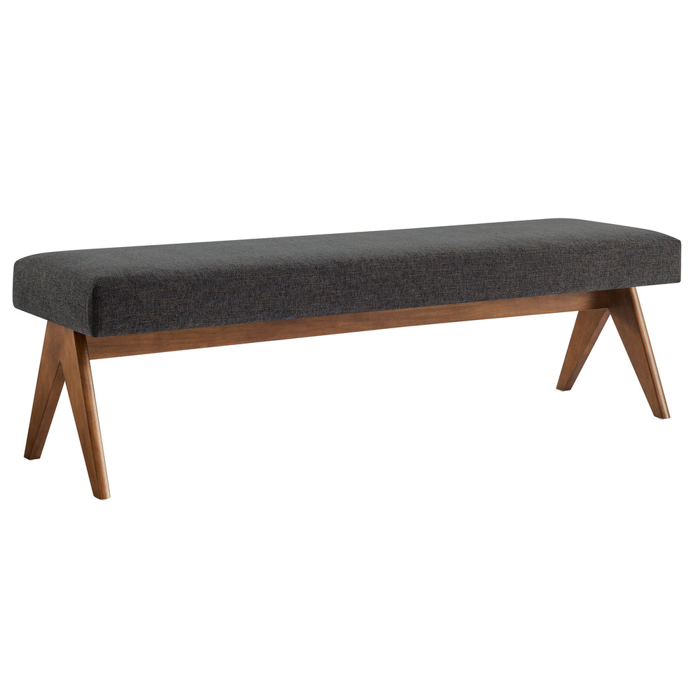 Lyra 63" Fabric Upholstered Bench by Modway | Benches | Modishstore - 2