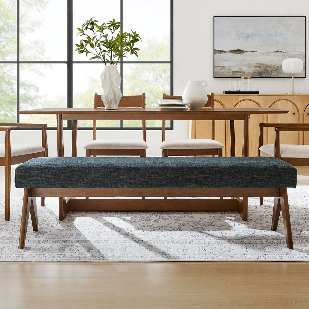 Lyra 63" Fabric Upholstered Bench by Modway | Benches | Modishstore - 16