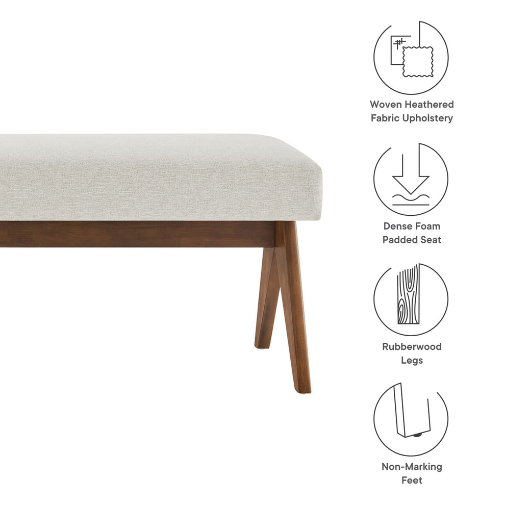 Lyra 63" Fabric Upholstered Bench by Modway | Benches | Modishstore - 26