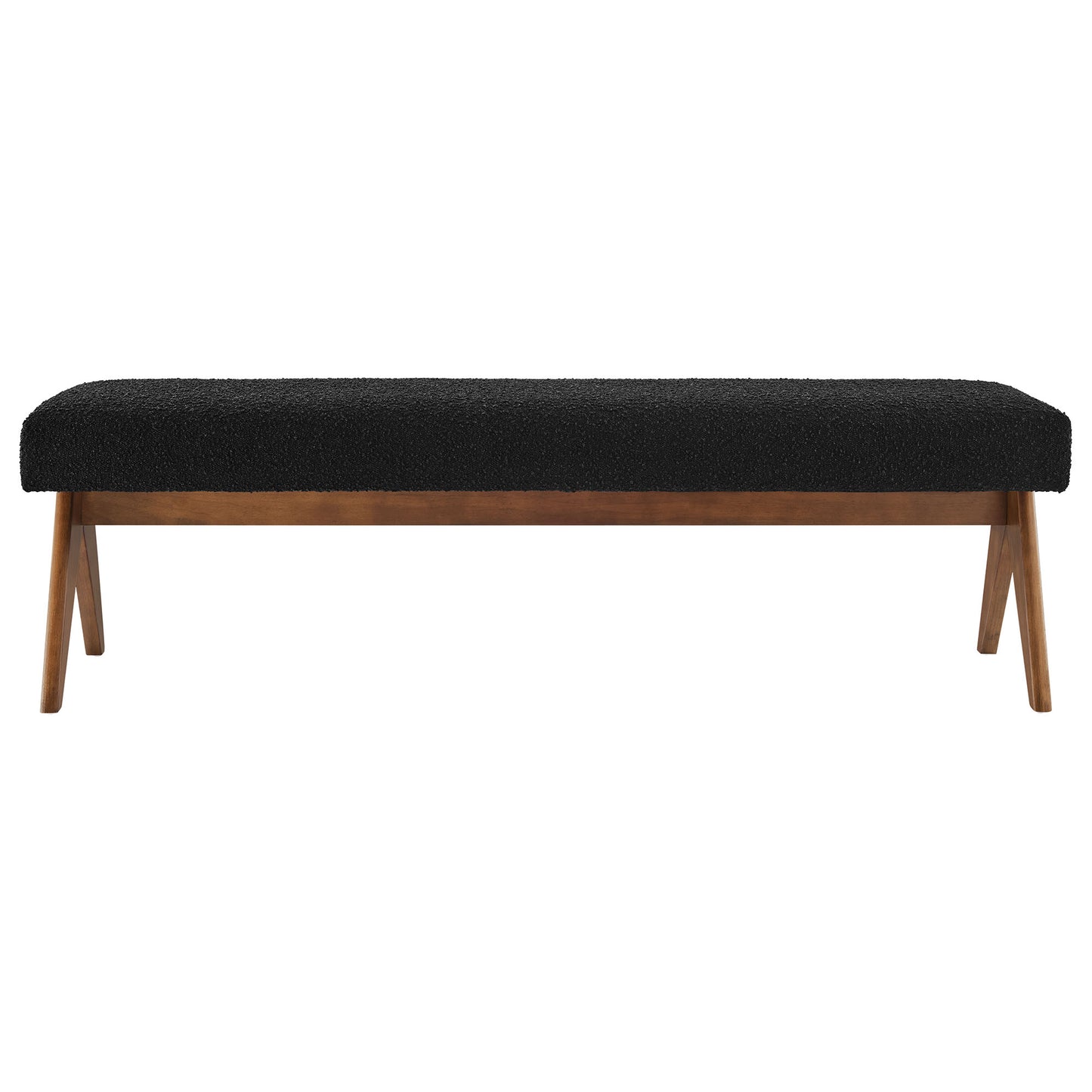 Lyra 63" Boucle Upholstered Bench by Modway | Benches | Modishstore - 4