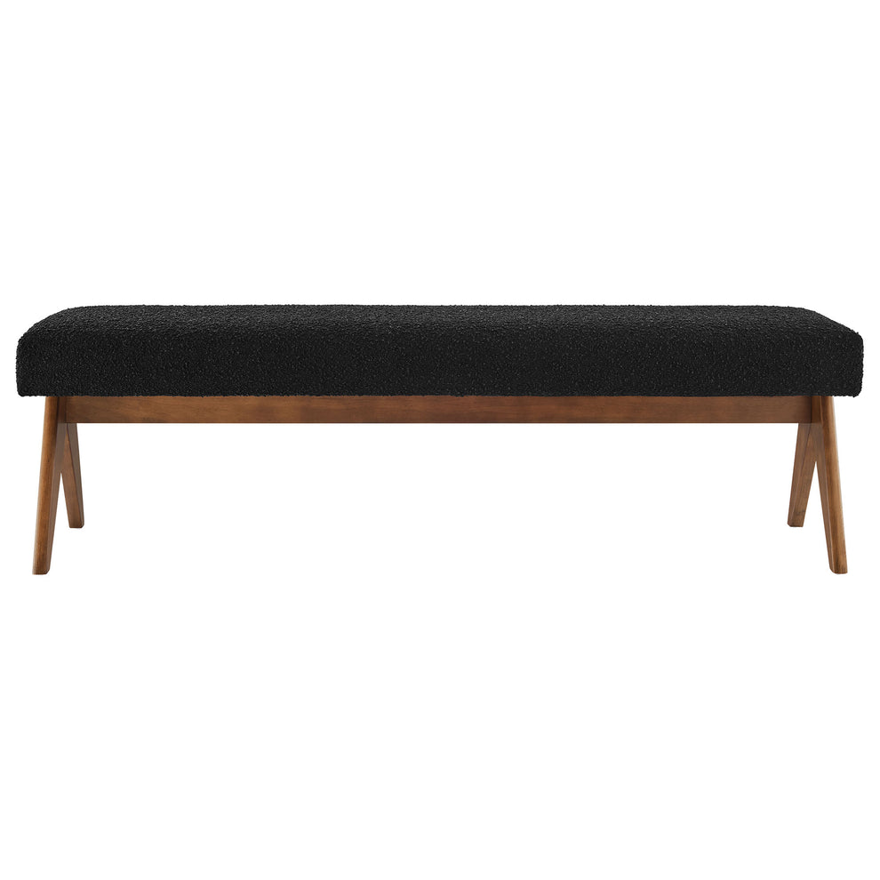 Lyra 63" Boucle Upholstered Bench by Modway | Benches | Modishstore - 4