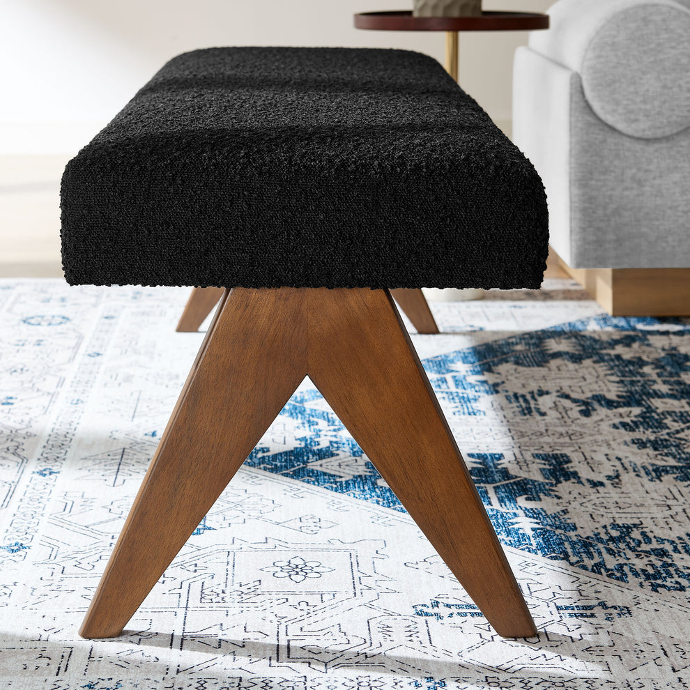 Lyra 63" Boucle Upholstered Bench by Modway | Benches | Modishstore - 6