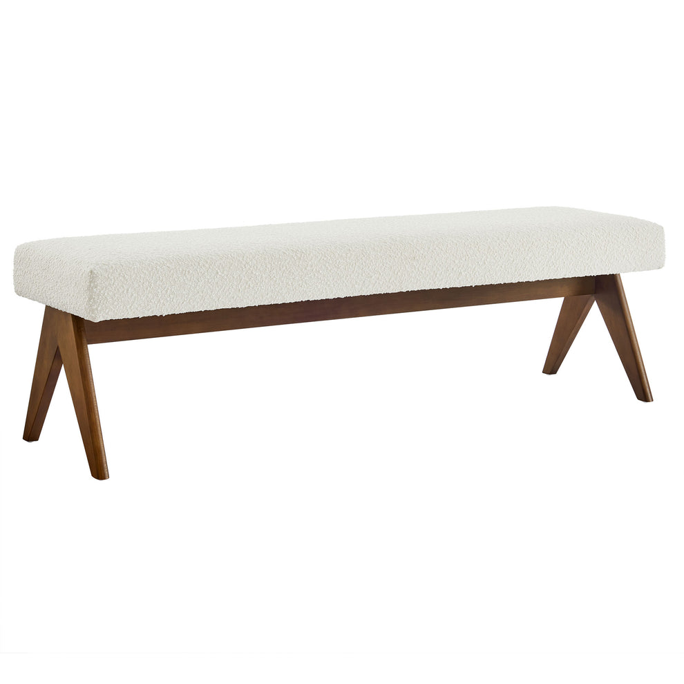 Lyra 63" Boucle Upholstered Bench by Modway | Benches | Modishstore - 10