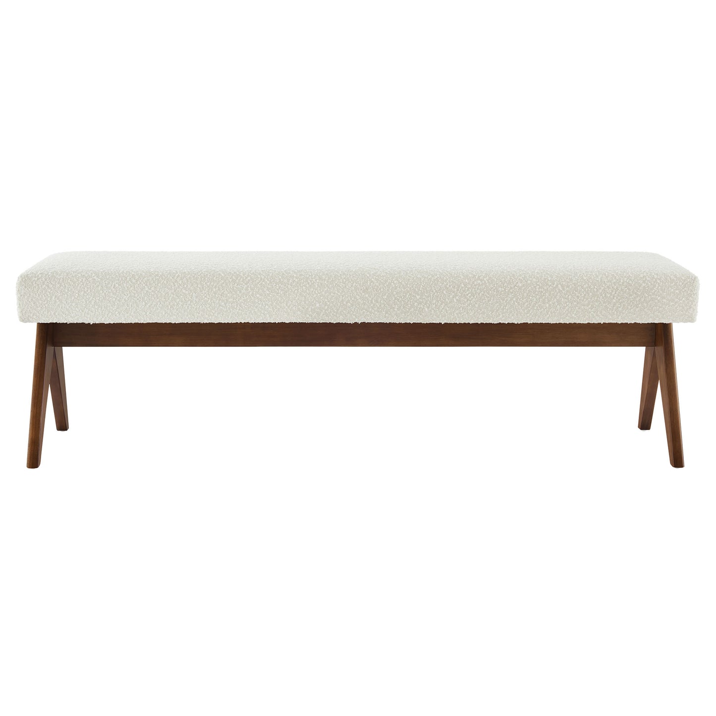 Lyra 63" Boucle Upholstered Bench by Modway | Benches | Modishstore - 12