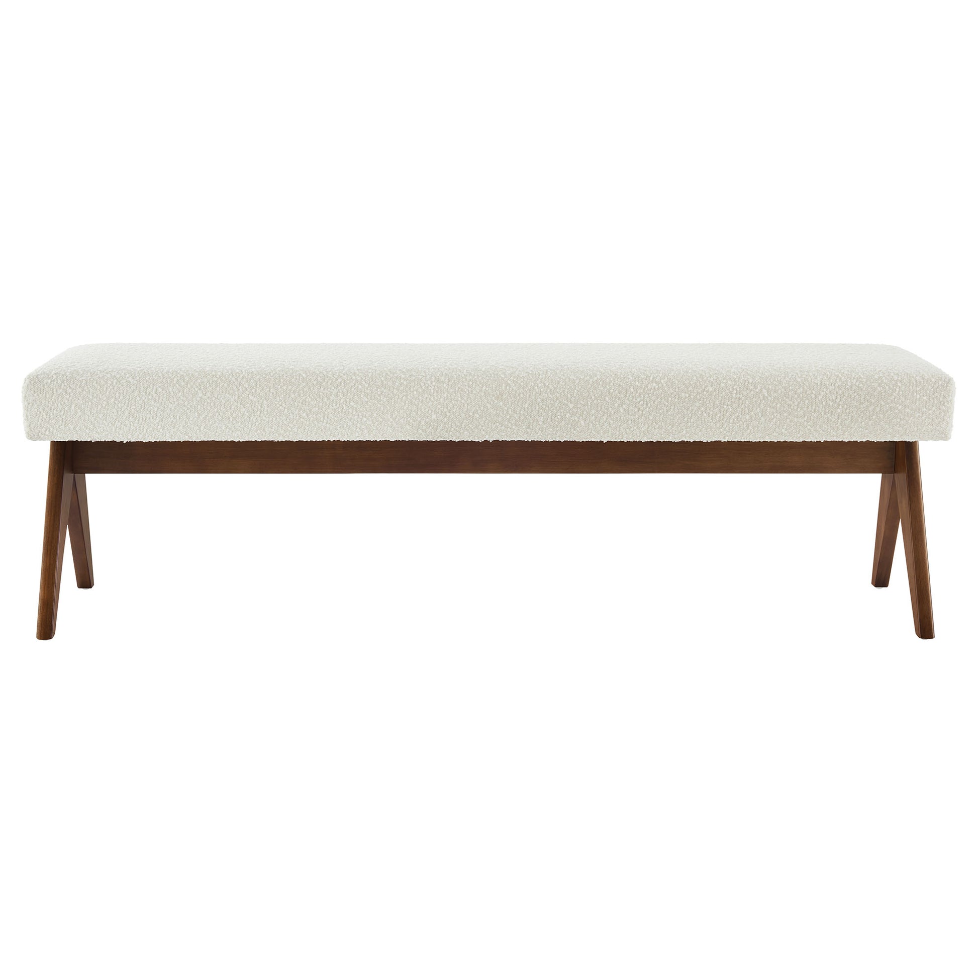 Lyra 63" Boucle Upholstered Bench by Modway | Benches | Modishstore - 12
