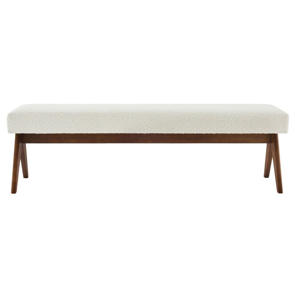 Lyra 63" Boucle Upholstered Bench by Modway | Benches | Modishstore - 12