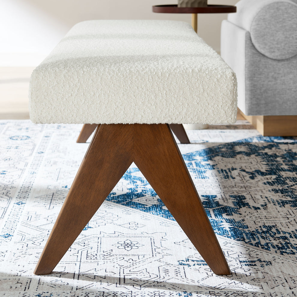 Lyra 63" Boucle Upholstered Bench by Modway | Benches | Modishstore - 14