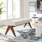 Lyra 63" Boucle Upholstered Bench by Modway | Benches | Modishstore - 15