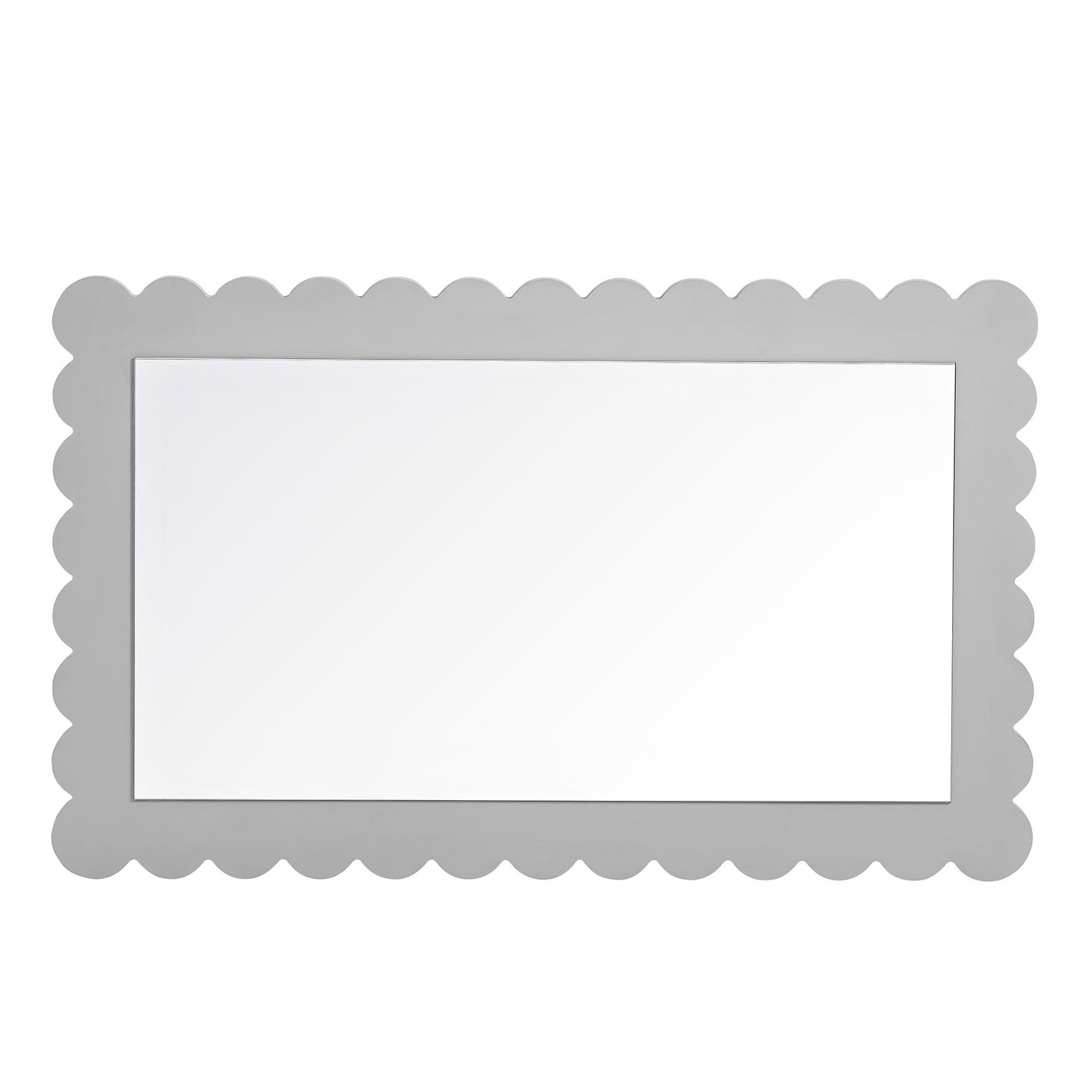 Emmeline Scalloped Rectangle Wall Mirror by Modway | Mirrors | Modishstore - 3