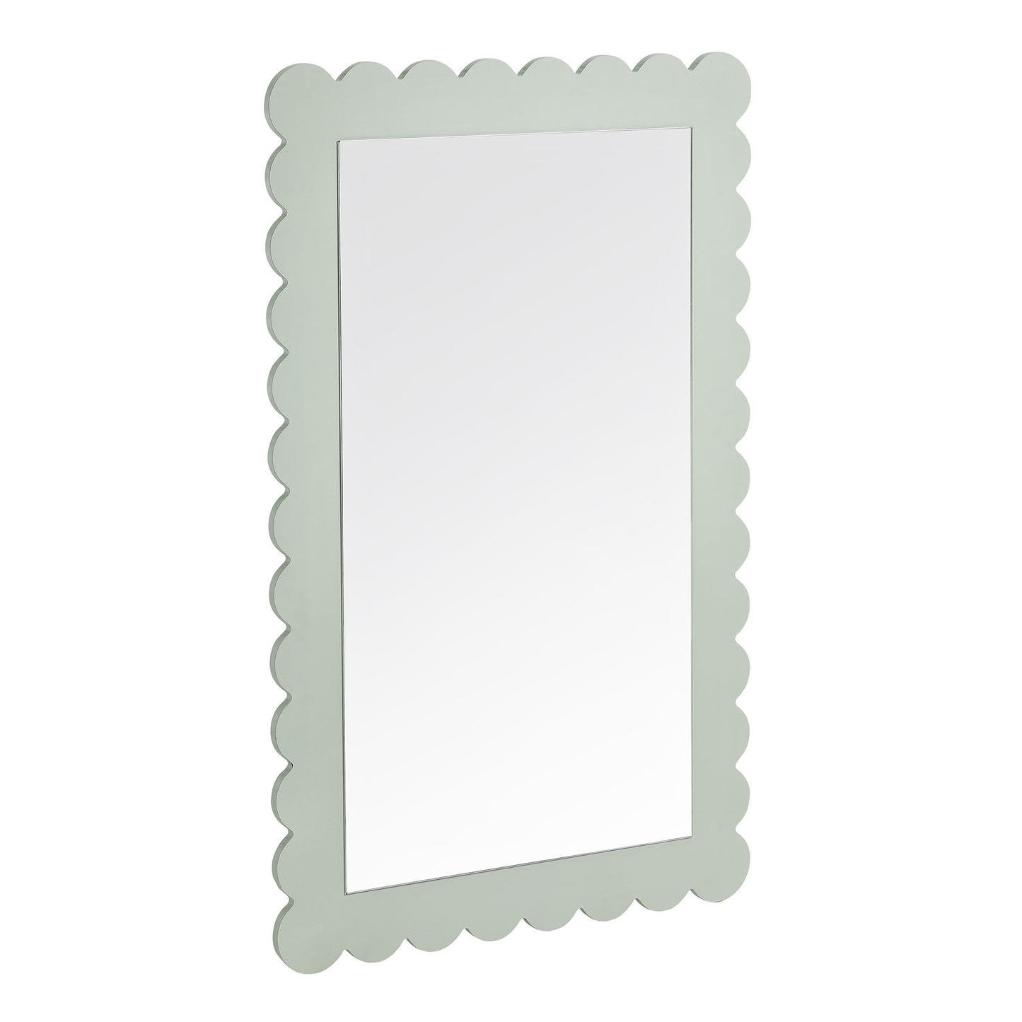 Emmeline Scalloped Rectangle Wall Mirror by Modway | Mirrors | Modishstore - 10