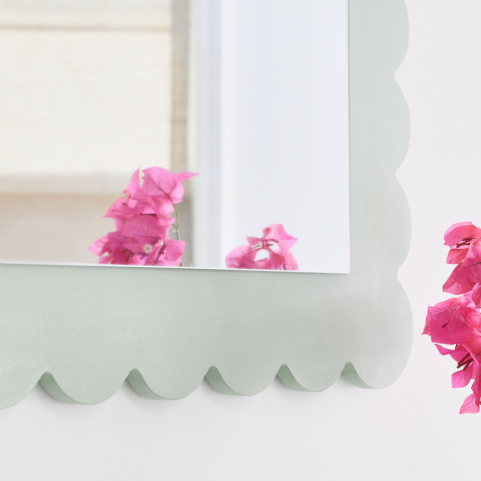 Emmeline Scalloped Rectangle Wall Mirror by Modway | Mirrors | Modishstore - 15