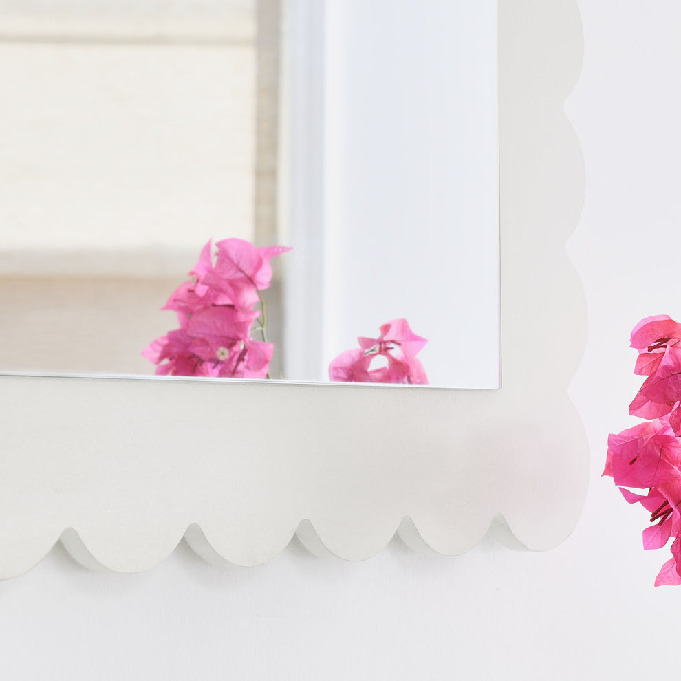 Emmeline Scalloped Rectangle Wall Mirror by Modway | Mirrors | Modishstore - 24