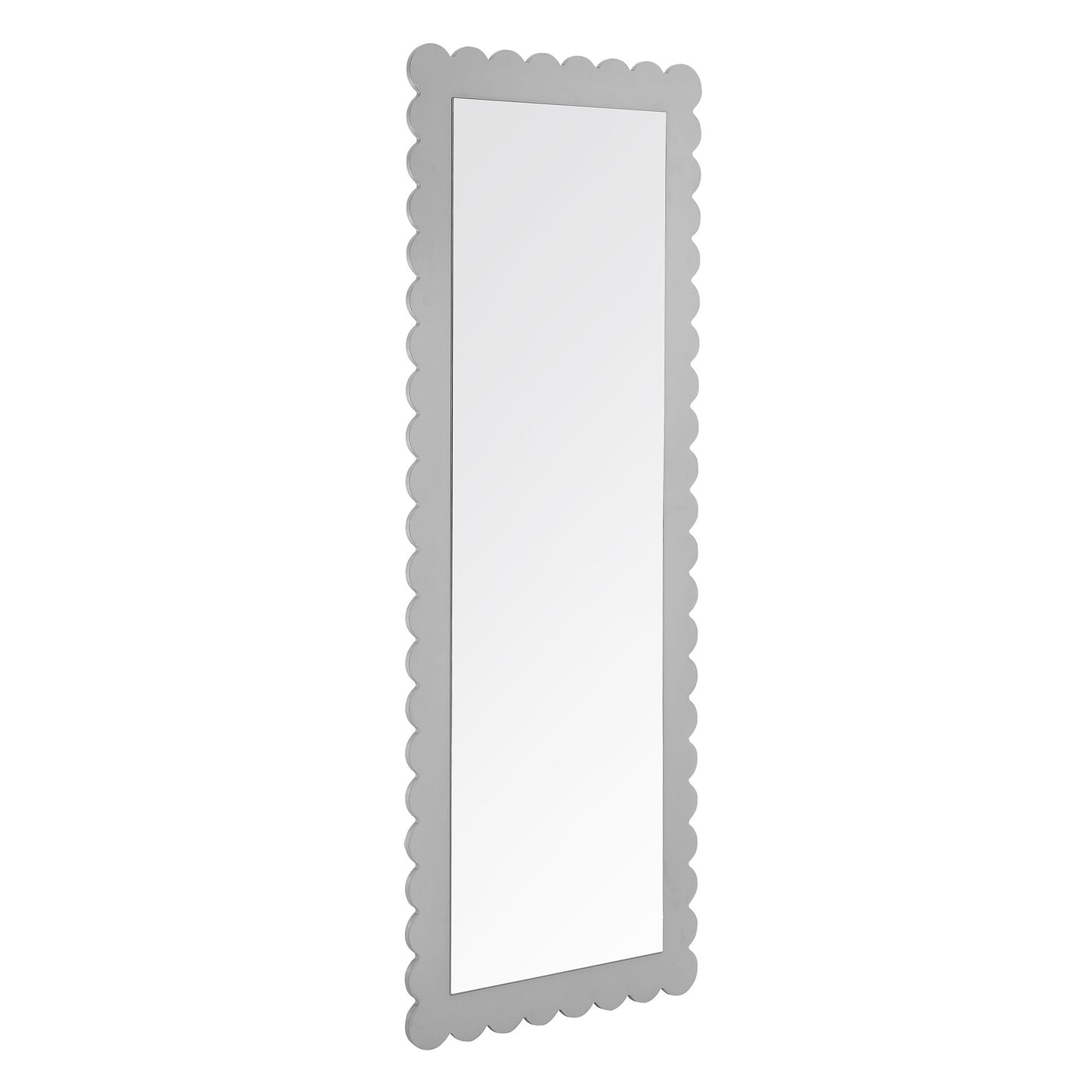 Emmeline Scalloped Rectangle Floor Mirror by Modway | Mirrors | Modishstore - 2