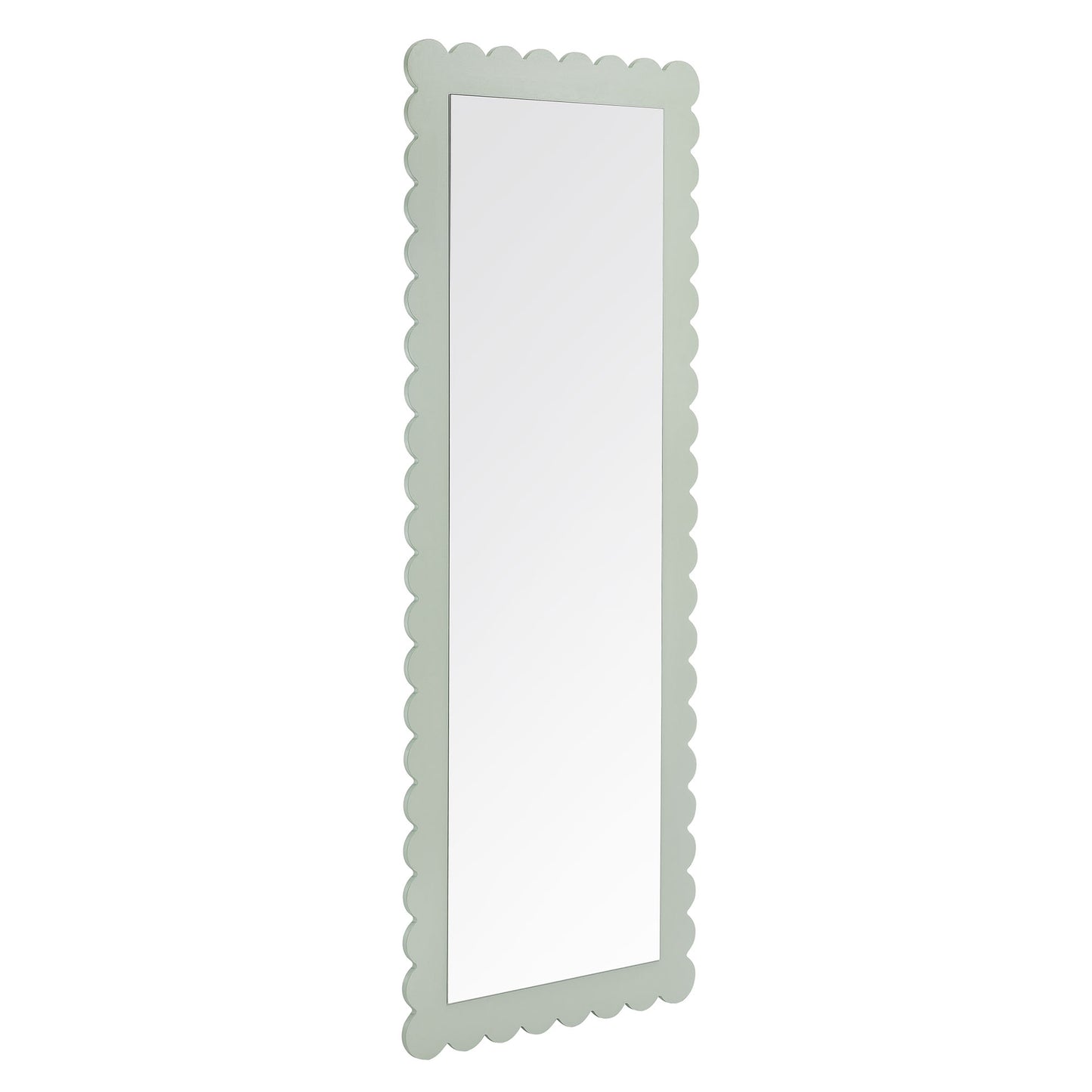 Emmeline Scalloped Rectangle Floor Mirror by Modway | Mirrors | Modishstore - 9