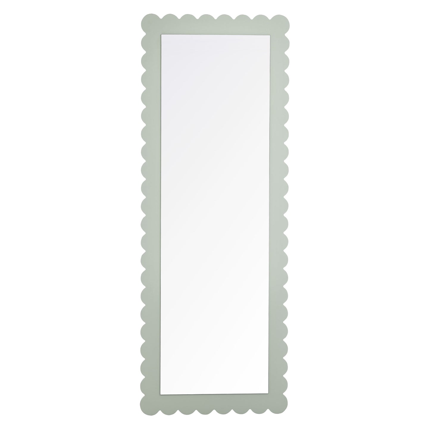 Emmeline Scalloped Rectangle Floor Mirror by Modway | Mirrors | Modishstore - 10
