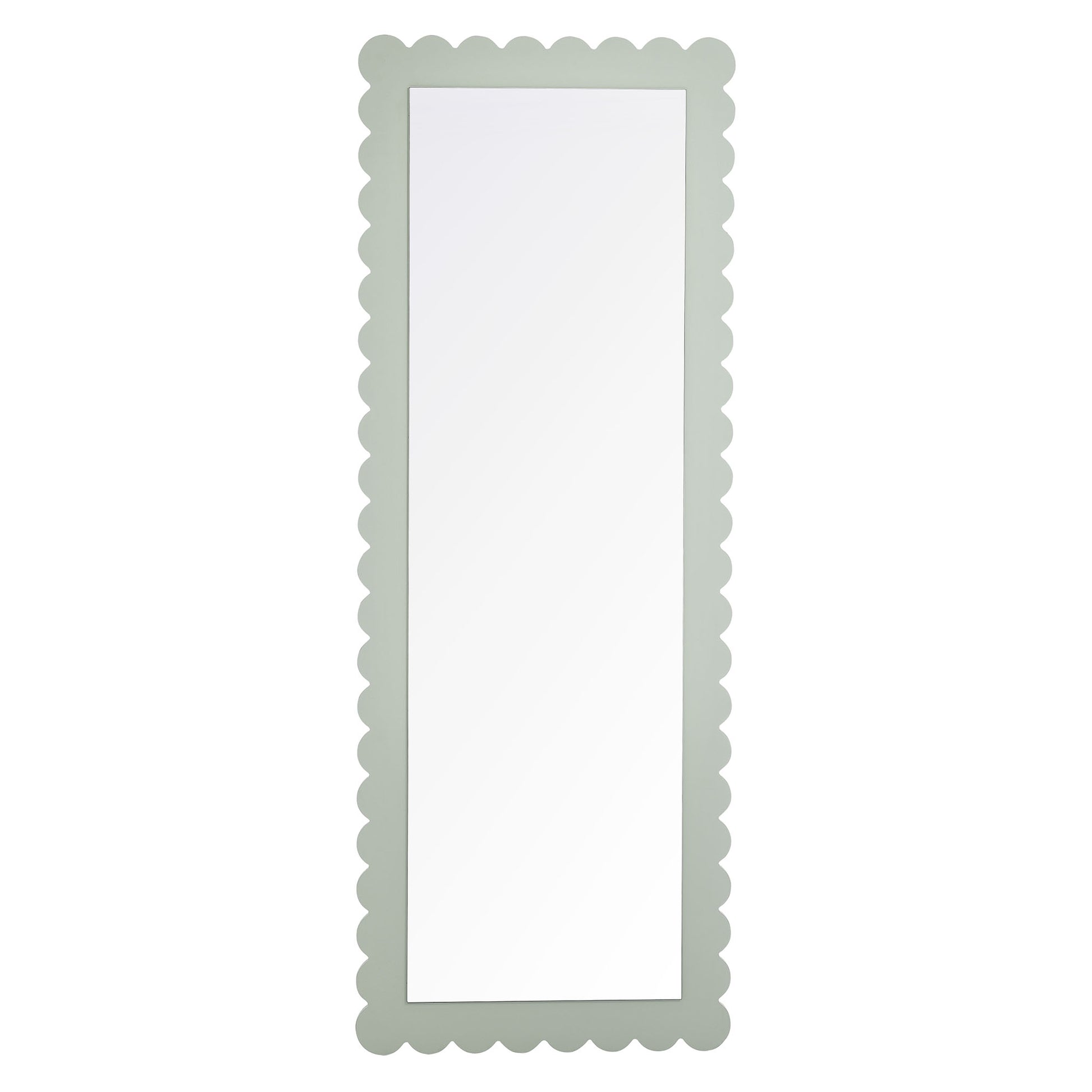 Emmeline Scalloped Rectangle Floor Mirror by Modway | Mirrors | Modishstore - 10