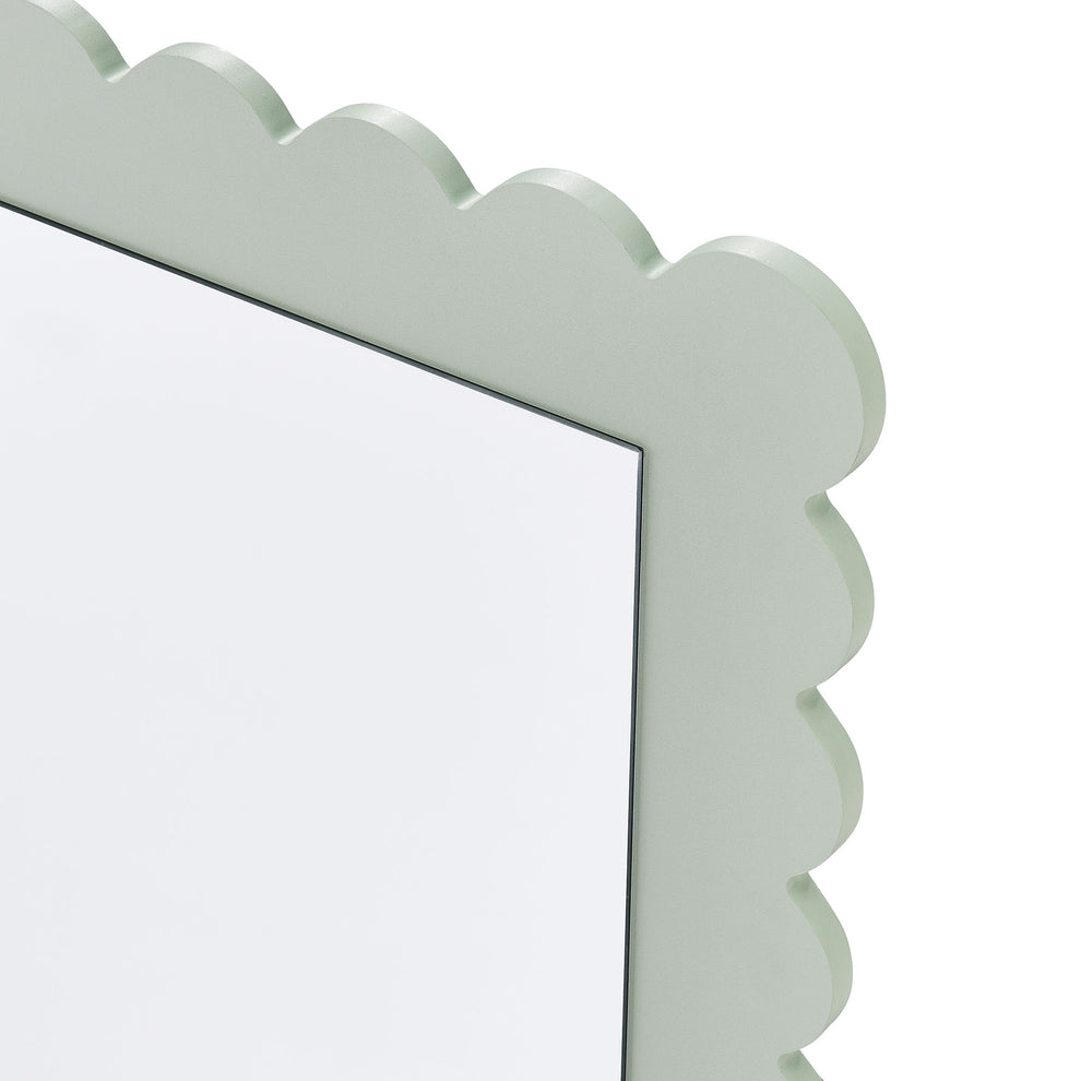 Emmeline Scalloped Rectangle Floor Mirror by Modway | Mirrors | Modishstore - 12