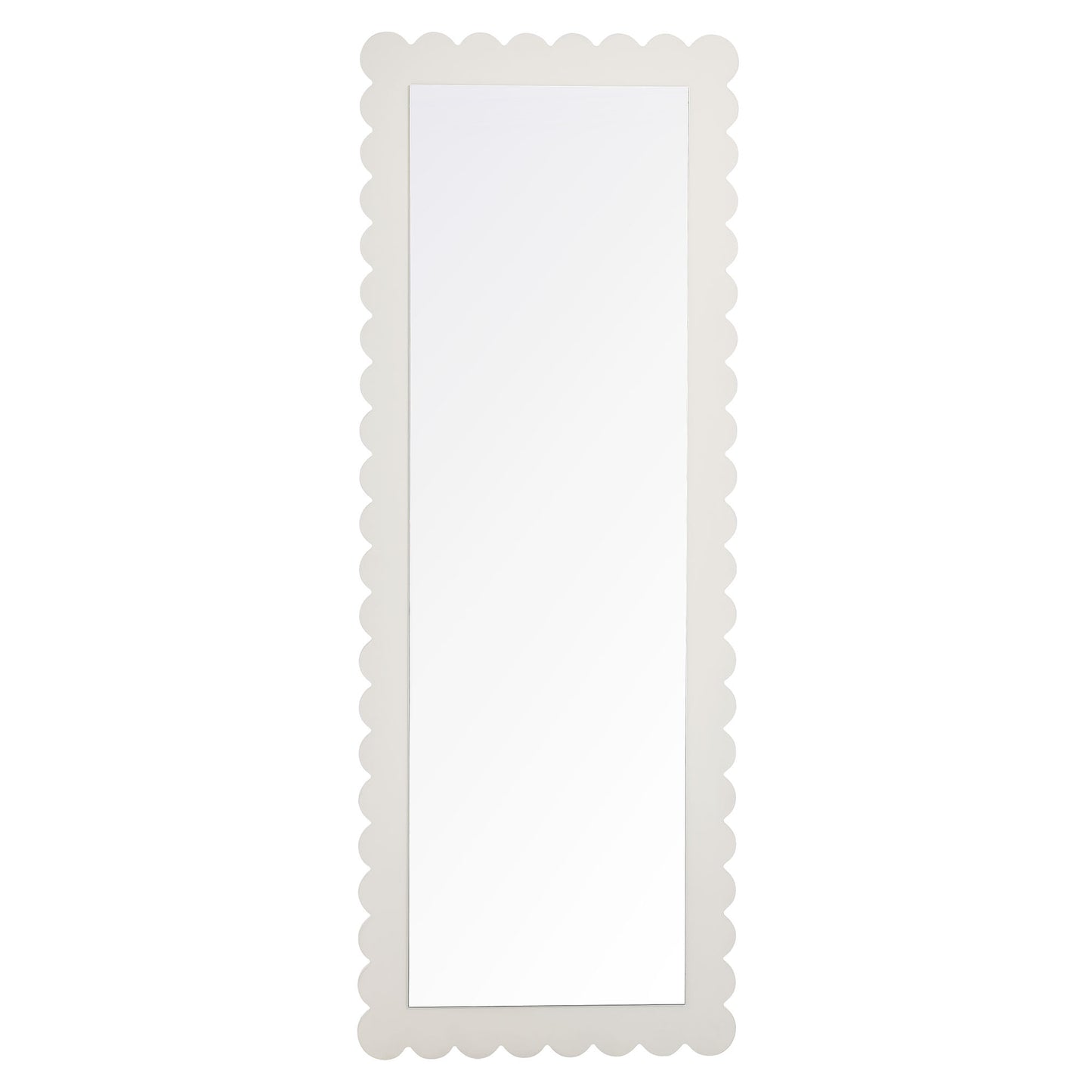 Emmeline Scalloped Rectangle Floor Mirror by Modway | Mirrors | Modishstore - 18