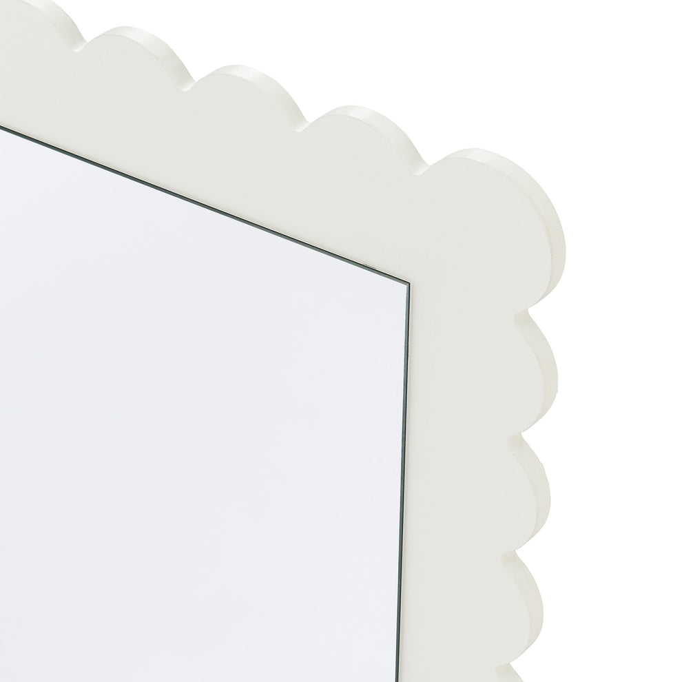 Emmeline Scalloped Rectangle Floor Mirror by Modway | Mirrors | Modishstore - 20