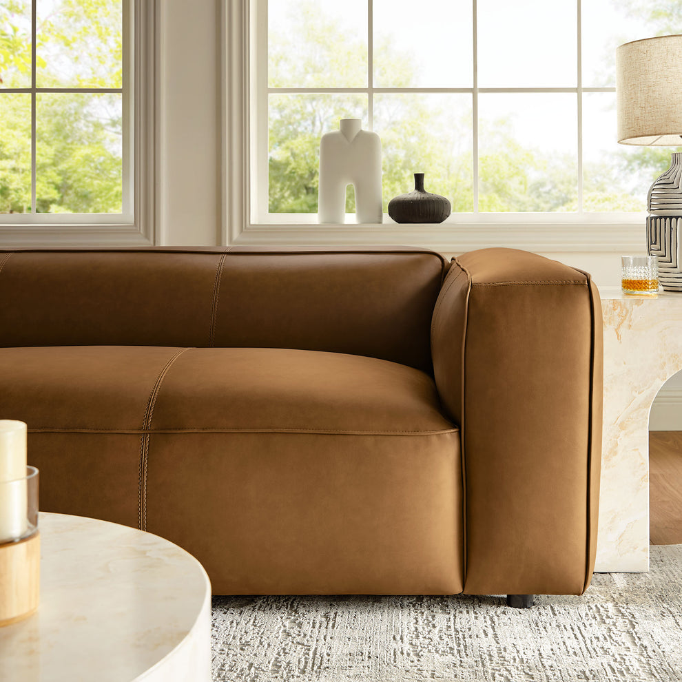 Auren Upholstered Vegan Leather Sofa by Modway | Sofas | Modishstore - 8