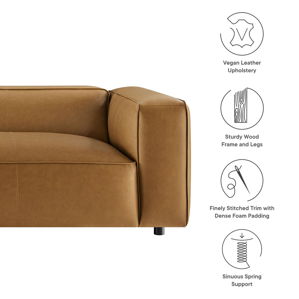 Auren Upholstered Vegan Leather Sofa by Modway | Sofas | Modishstore - 9