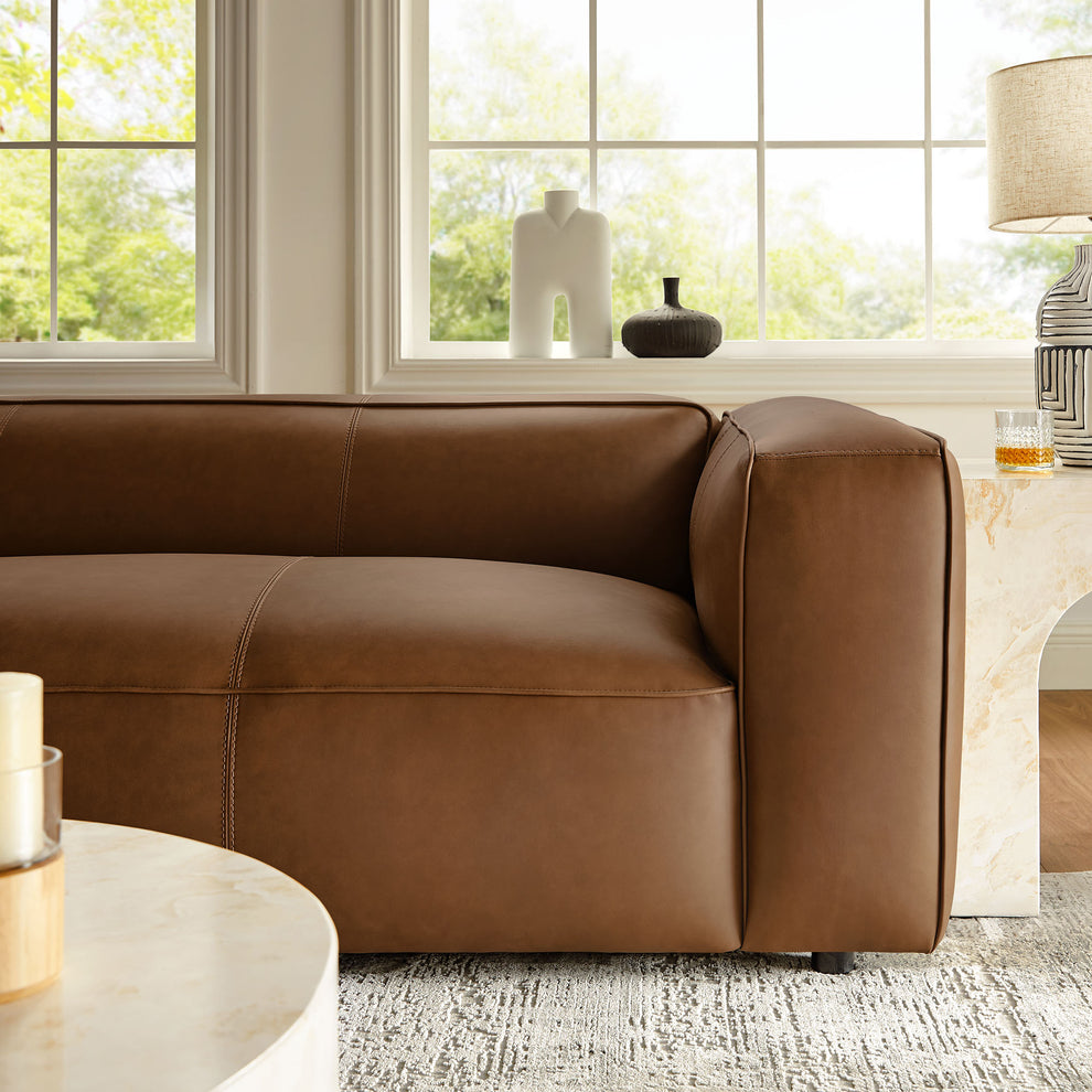 Auren Upholstered Vegan Leather Sofa by Modway | Sofas | Modishstore - 17