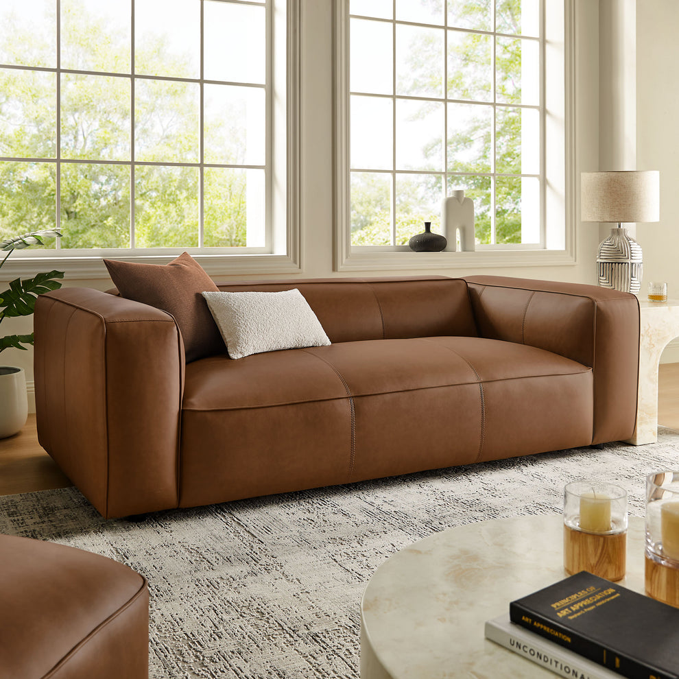Auren Upholstered Vegan Leather Sofa by Modway | Sofas | Modishstore - 18