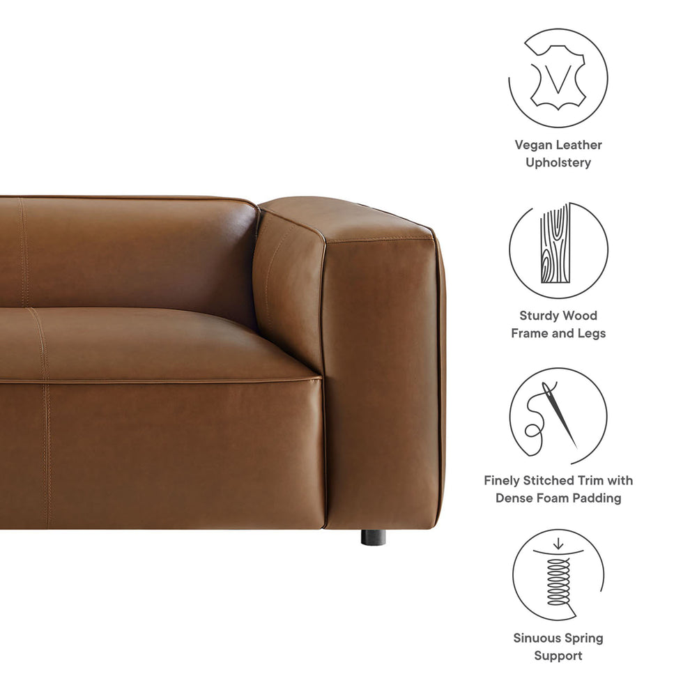 Auren Upholstered Vegan Leather Sofa by Modway | Sofas | Modishstore - 19