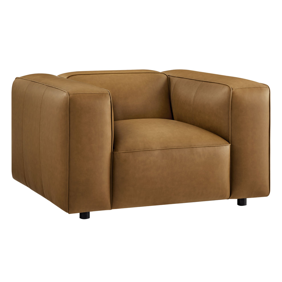 Auren Upholstered Vegan Leather Modular Armchair by Modway | Armchairs | Modishstore - 2
