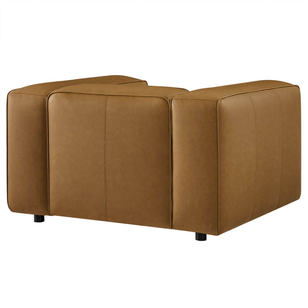 Auren Upholstered Vegan Leather Modular Armchair by Modway | Armchairs | Modishstore - 4