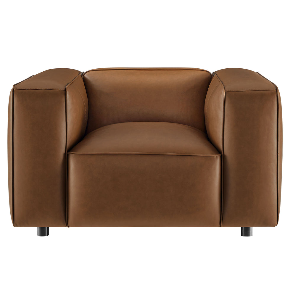 Auren Upholstered Vegan Leather Modular Armchair by Modway | Armchairs | Modishstore - 14