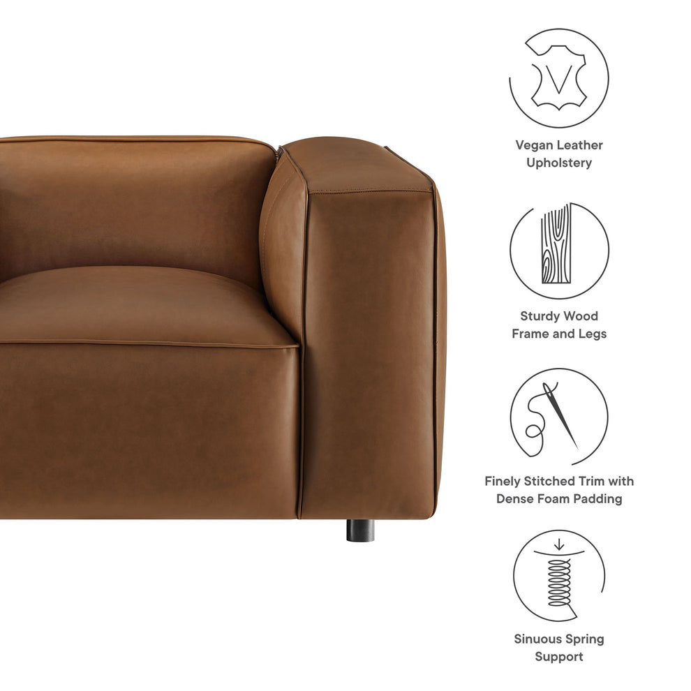 Auren Upholstered Vegan Leather Modular Armchair by Modway | Armchairs | Modishstore - 19