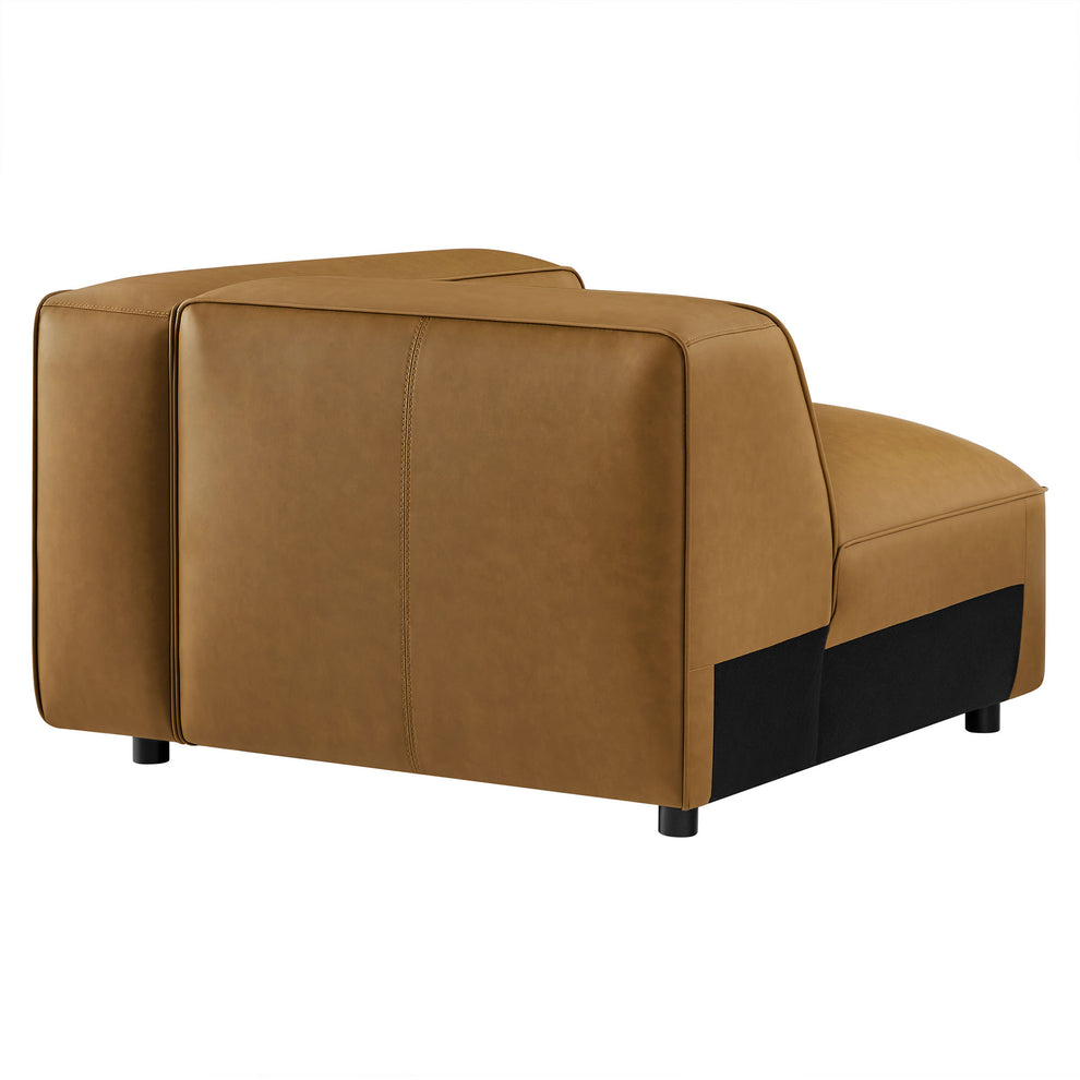 Auren Upholstered Vegan Leather Modular Right Armchair by Modway | Armchairs | Modishstore - 3