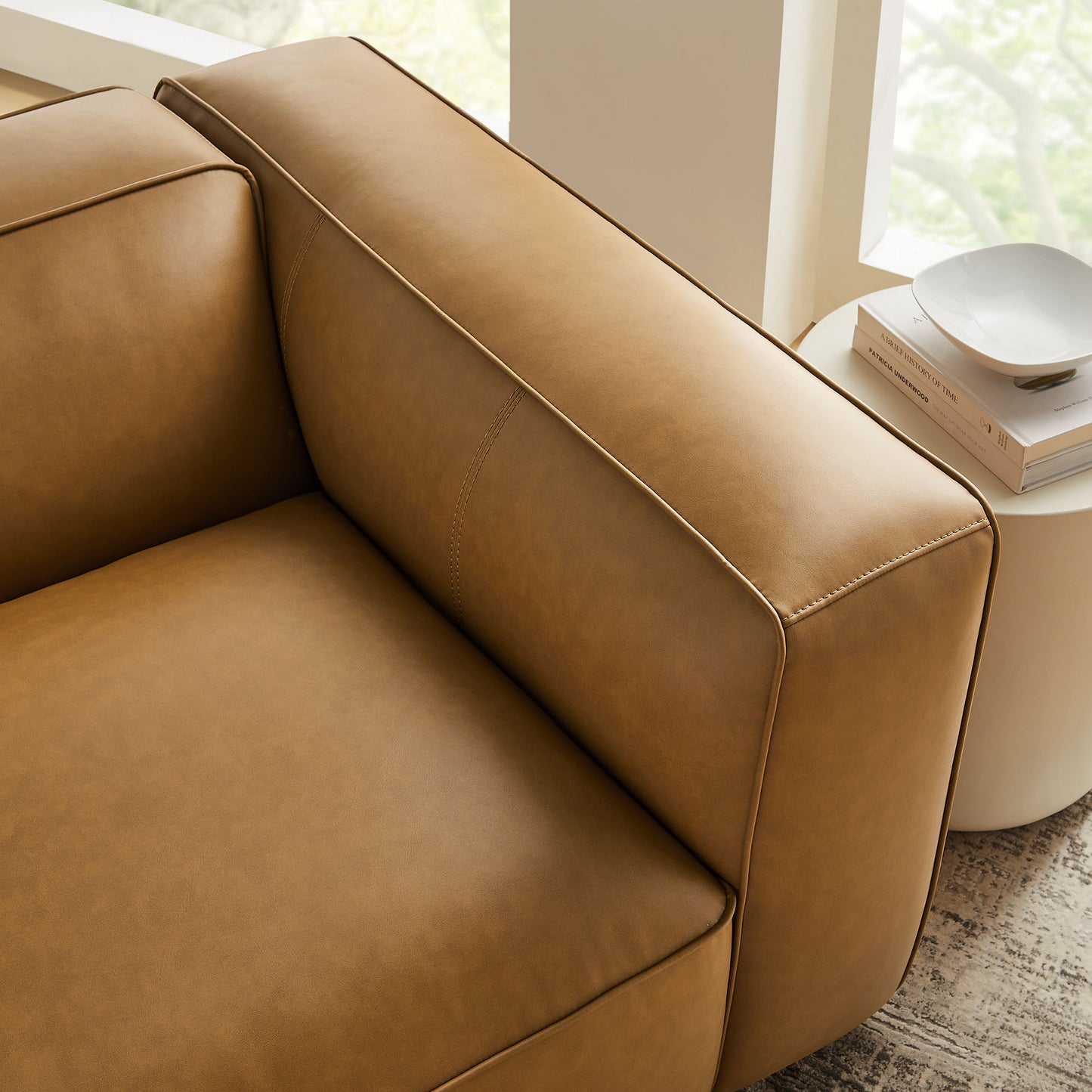 Auren Upholstered Vegan Leather Modular Right Armchair by Modway | Armchairs | Modishstore - 7