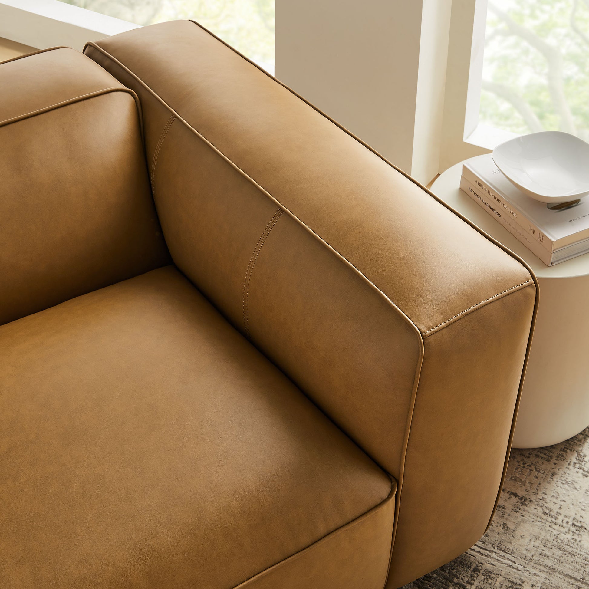 Auren Upholstered Vegan Leather Modular Right Armchair by Modway | Armchairs | Modishstore - 7