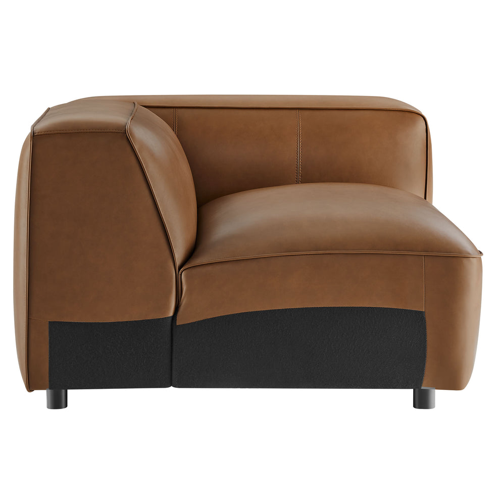 Auren Upholstered Vegan Leather Modular Right Armchair by Modway | Armchairs | Modishstore - 11