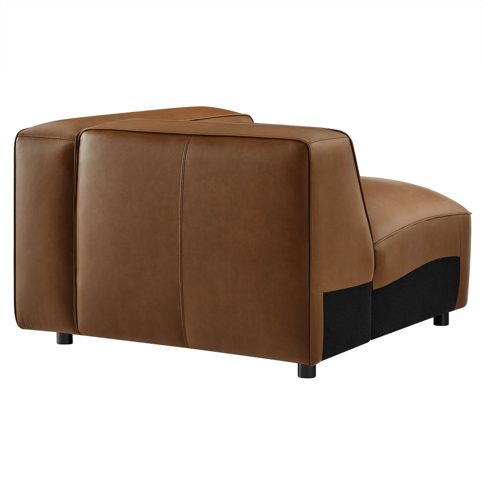 Auren Upholstered Vegan Leather Modular Right Armchair by Modway | Armchairs | Modishstore - 12