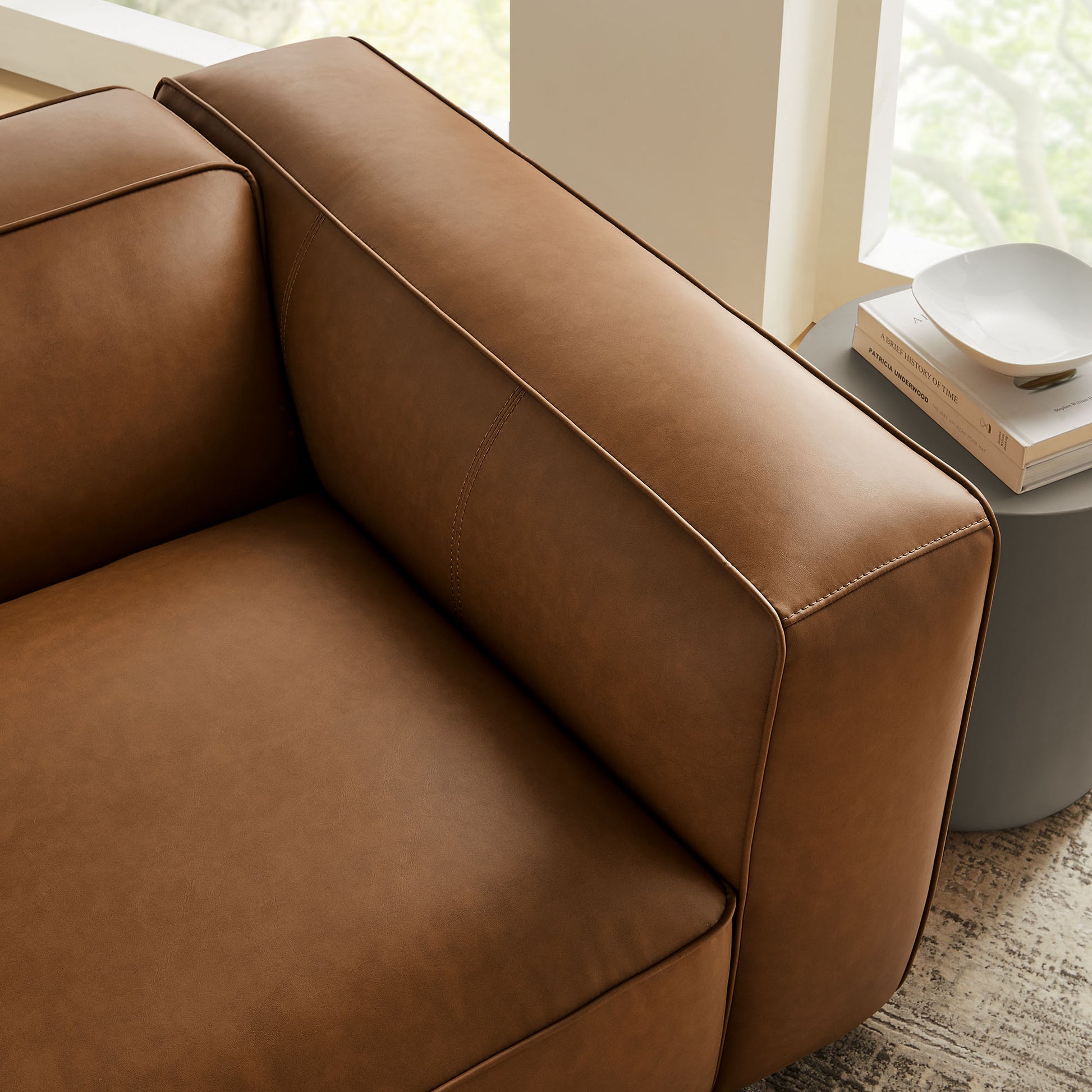 Auren Upholstered Vegan Leather Modular Right Armchair by Modway | Armchairs | Modishstore - 16