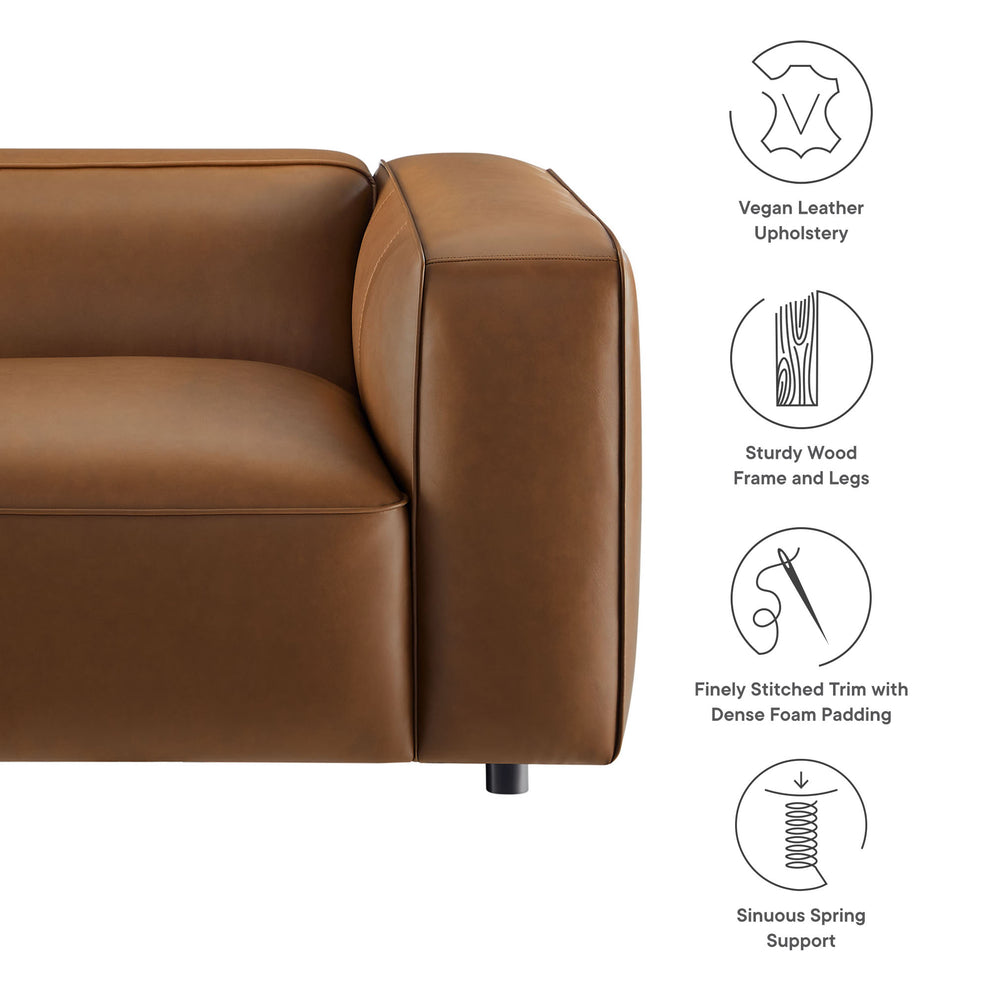 Auren Upholstered Vegan Leather Modular Right Armchair by Modway | Armchairs | Modishstore - 18
