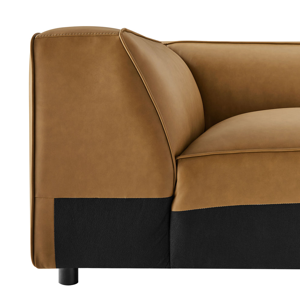 Auren Upholstered Vegan Leather Modular Corner Chair by Modway | Side Chairs | Modishstore - 6