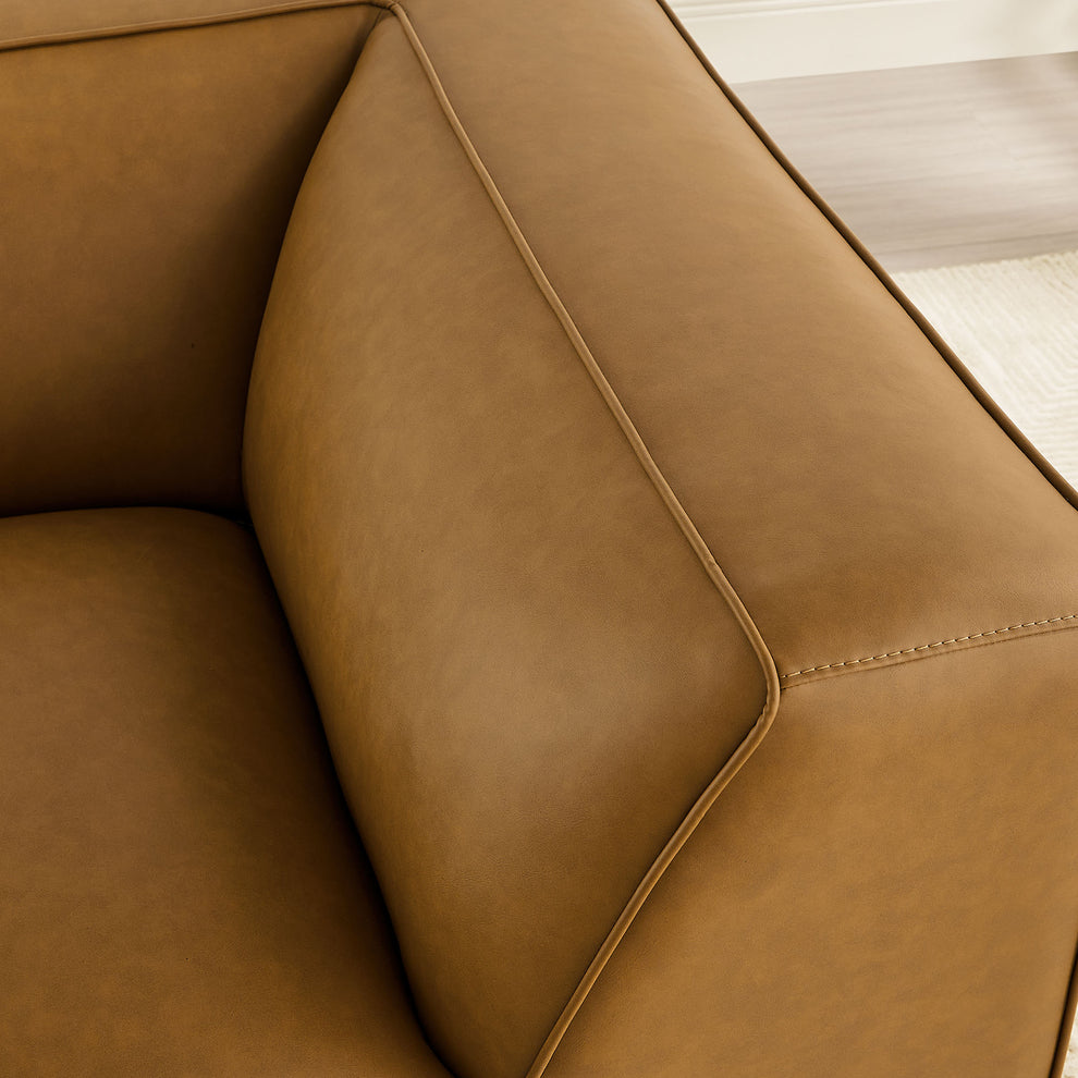 Auren Upholstered Vegan Leather Modular Corner Chair by Modway | Side Chairs | Modishstore - 8