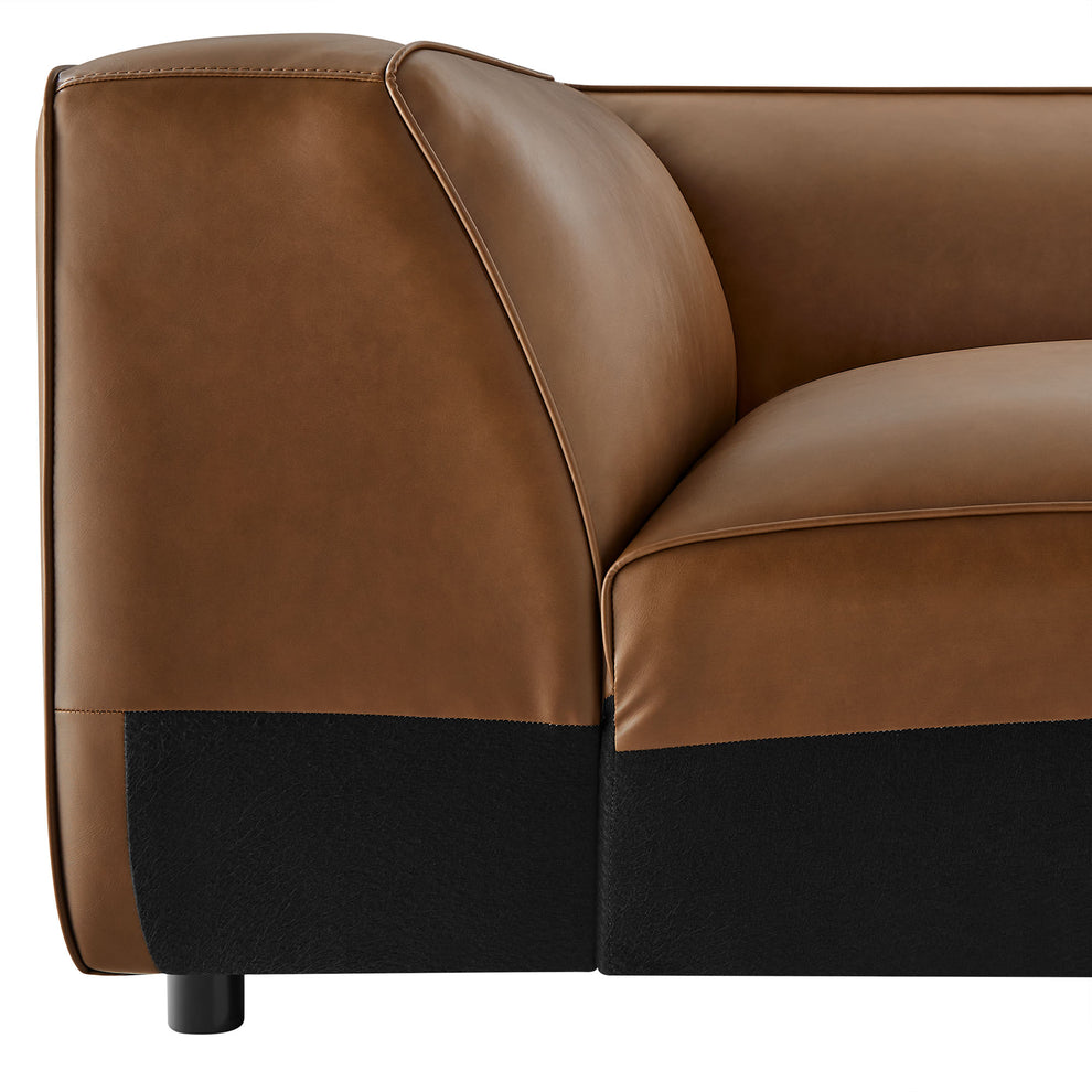 Auren Upholstered Vegan Leather Modular Corner Chair by Modway | Side Chairs | Modishstore - 15