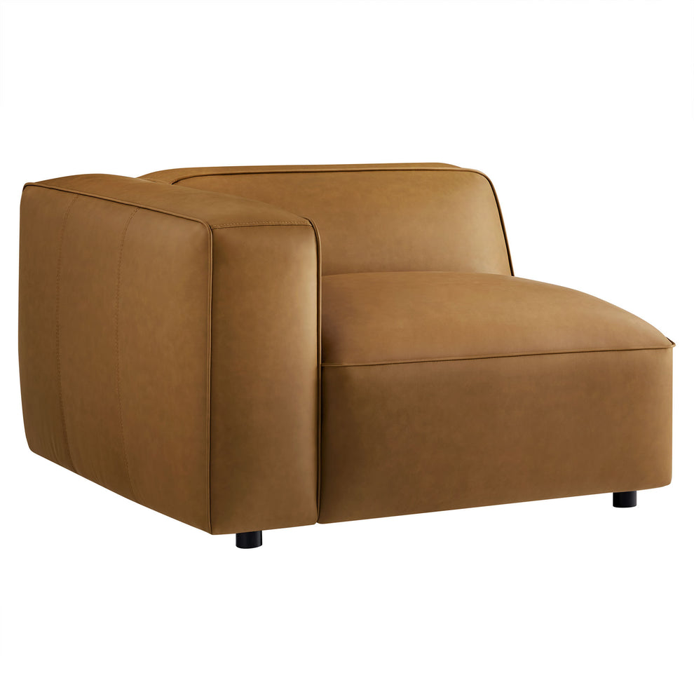 Auren Upholstered Vegan Leather Modular Left Armchair by Modway | Armchairs | Modishstore - 2