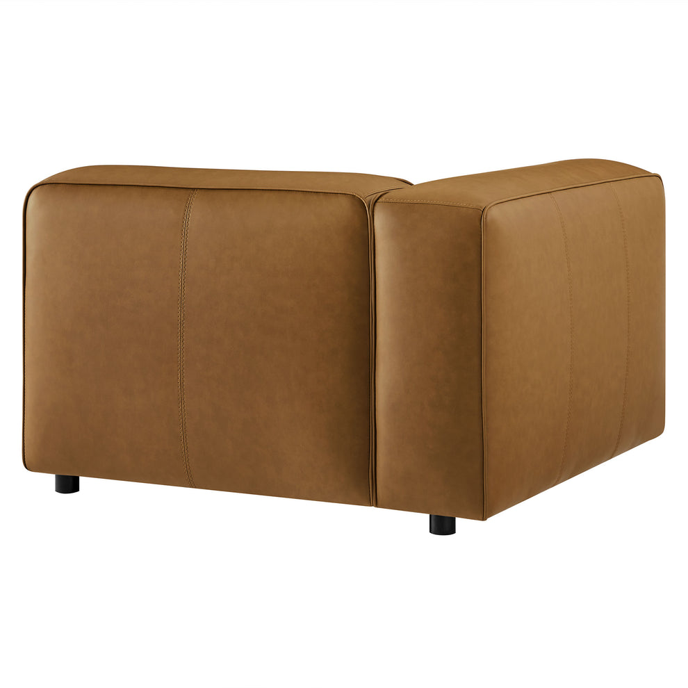 Auren Upholstered Vegan Leather Modular Left Armchair by Modway | Armchairs | Modishstore - 4